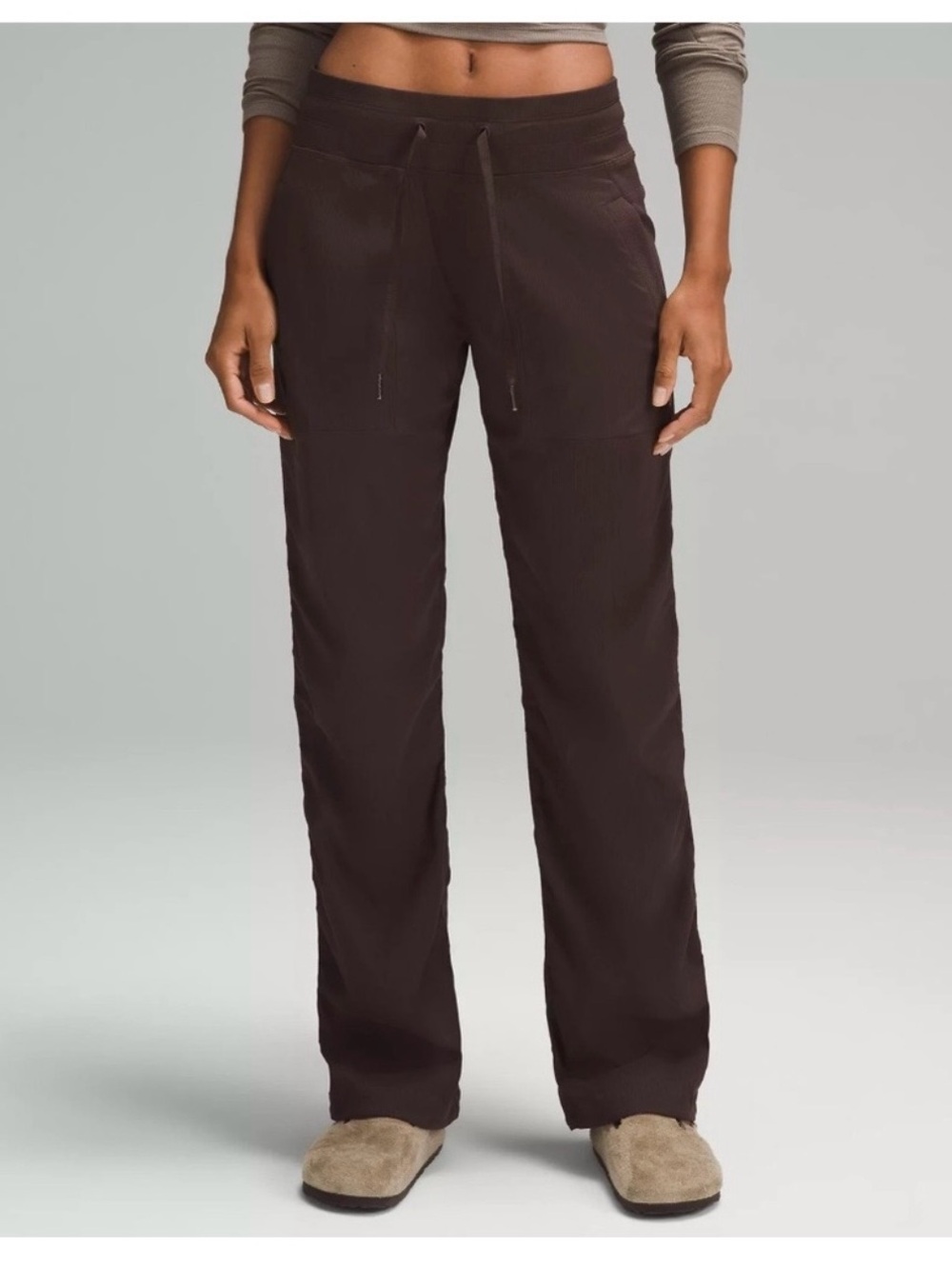 Lululemon dance studio full length mid rise brown